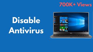 How to Disable Antivirus on Windows 10 Quick amp Easy  Turn Off Antivirus on Windows 10 [upl. by Corine]