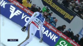 Peter Prevc Skiflug WM Kulm 2016 244m  HR ORF [upl. by Furtek]