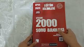 EĞİTİM BİLİMLERİ SORU BANKASI TAVSİYESİ  EFSANE 2000 VE MEGA SORU BANKASI ANALİZİ  KPSS PEGEM [upl. by Quirk]