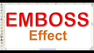 How to Make Emboss Effect Using Inkscape [upl. by Peter]