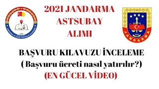 2021 Jandarma Astsubay Alımı ve Başvuru ücreti nasıl yatırılır EN GÜNCEL VİDEO [upl. by Sanjay]