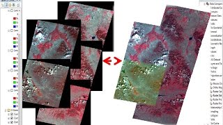 mosaic raster dataset Landsat ArcGis [upl. by Aaronson]