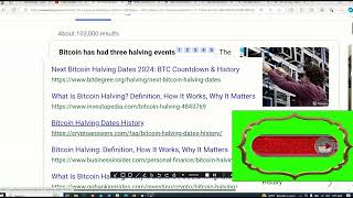 4th year BTC halving Count Down in 2024 [upl. by Bomke]