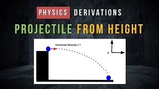 Projectile thrown from a Height  Horizontally as well as at an angle with the horizontal [upl. by Shultz]