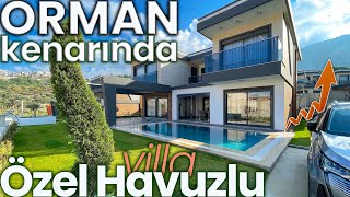 uşadası Güzelçamlı da ORMAN KENARINDA Özel Havuzlu Lüks Satılık Dubleks Villa [upl. by Jezabelle]