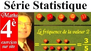 Maths 4ème  Série statistique  effectif fréquence et moyenne [upl. by Bristow266]