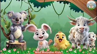 Cute Little Animals Making Funny Sounds Rabbit Koala Chickling Puffin Cow  Animal Videos [upl. by Sedruol]