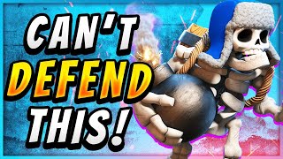 3 CROWN in 50 SECONDS NEW GIANT SKELETON CLONE DECK — Clash Royale [upl. by Harpole]