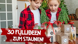 Top 30 Kinder Adventskalender Füllideen 🎁🎄OHNE SÜßIGKEITEN Selbstgemachten Adventskalender befüllen [upl. by Oinafipe]