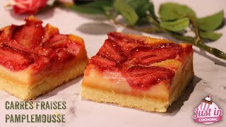 Recette des Carrés aux Fraises et Pamplemousse [upl. by Gilman]