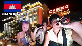 TESTING THE CASINOS AND NIGHTLIFE OF SIHANOUKVILLE 🇰🇭 [upl. by Adamok]