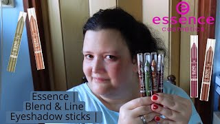 Essence  Blend amp Line Eyeshadow sticks [upl. by Nahbois380]