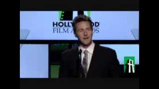 Edward Norton introducing Richard Gere at Hollywood Awards [upl. by Knick876]