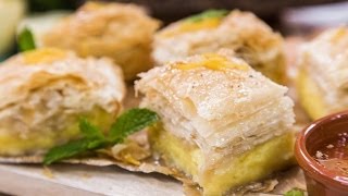 Home amp Family  How to Make Galaktoboureko with Debbie Matenopoulos [upl. by Lynden]