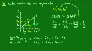 Ponto médio de um segmento [upl. by Eleazar]