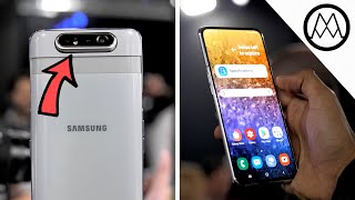 Samsung Galaxy A80  ROTATING CAMERA Handson Review [upl. by Haimehen]