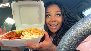 American Deli Mukbang  Hot Lemon Pepper Wet [upl. by Kamal993]