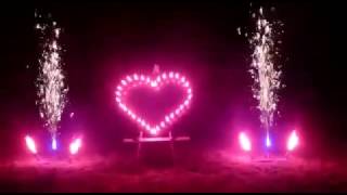 ♥ Herz Lichterbild Feuerschrift Hochzeit ♥ 🎆PYROSCHOB amp SHOP🎆 ✔ [upl. by Ayila396]