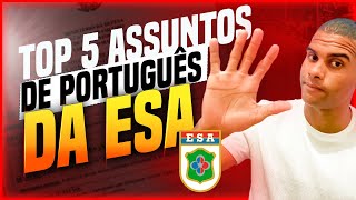 O QUE MAIS CAI EM PORTUGUÊS NA PROVA DA ESA [upl. by Dann]