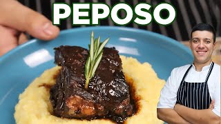 The Best Peposo  Tuscan Black Pepper Stew with Polenta by Lounging with Lenny [upl. by Koerlin]