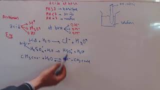 chimie  partie 8  Les acides et les bases chimie [upl. by Cordeelia]