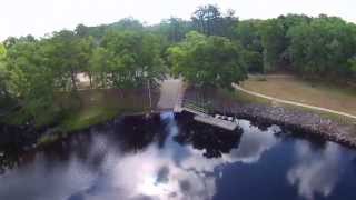 Aerial of the Myron B Hodge City Park Sopchoppy Florida [upl. by Ker]