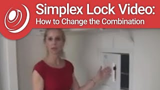 Simplex Lock Video How to Change the Combination [upl. by Suiramed346]