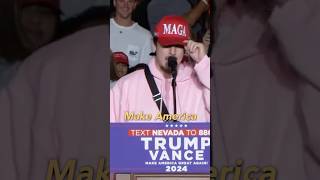 Bryce Hall ENDORSES Trump ONSTAGE  TROLLS Libs🤣 [upl. by Masry]