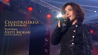 Chandralekha Konjam Nilavu by AR Rahman feat Neeti Mohan LIVE in Chennai [upl. by Welby]