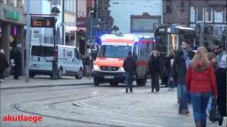 STRASSENBAHN FREIBURG HINDERT KIRCHZARTENS RTW BEIM ABBIEGEN [upl. by Larue182]