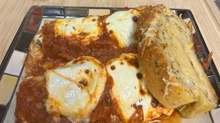 Cheese n Spinach Manicotti w Herb Cheesy Garlic Bread [upl. by Carothers805]