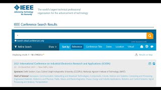 IEEE Conferences  IEEE Xplore How to browse upcoming conferences Global IEEE Conferences  ISBN [upl. by Angadreme979]