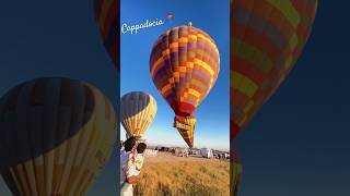 Hot air ballon Cappadocia 🇹🇷Turkey youtubeshorts shortfeed shortvideo travel [upl. by Sweatt]