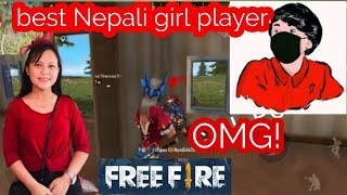 Best Nepali girl in free fire 😲 cutiepie gaming  watching Bshow mgr and Anam Lama freefire [upl. by Dviad960]