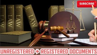 EVIDENTIARY VALUE OF REGISTERED AND UNREGISTERED DOCUMENTS  documents evidence register [upl. by Oigimer]