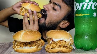 ASMR Eating Spicy KFC Zinger Burger  KFC Zinger Burger Eating  3min Eating Challenge [upl. by Alabaster]