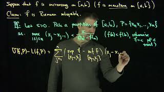 Monotone Functions are Riemann Integrable [upl. by Lupiv593]