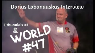 Lithuanias 1 amp World 47 Interview w PDC Pro Darius Labanauskas Darts WorldCupOfDarts PDC [upl. by Jeremy318]