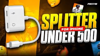 🔥Top 3 Splitter for iPhone under 500  Best Splitter for iPhone Bgmi Pubg [upl. by Isaacs158]