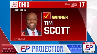 2024 Election Night Prediction  Joe Biden vs Tim Scott [upl. by Steffy]