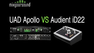 UAD Apollo 8 Duo VS Audient iD22 [upl. by Nwahsid]