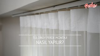 Tül Dikey Perde Montajı Nasıl Yapılır [upl. by Eblehs352]