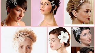 Wedding hairstyle for short hair  30 best ideas [upl. by Cary]