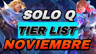 TIER LIST DE NOVIEMBRE  Los Mejores Heroes a Usar en Este Meta [upl. by Socem]