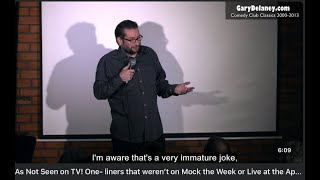 As Not Seen on TV Gary Delaney oneliners that werent ever on Mock the Week or Live at the Apollo [upl. by Giovanni]