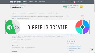 Bigger is Greater  HackerRank Problem Solution  Lexicographic Order  Python [upl. by Artimid]