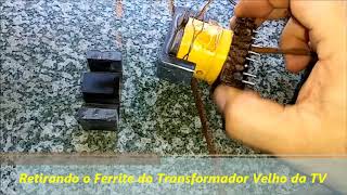 Como Fazer seu próprio Transformador de alta freqüência para Inversor de 600W  02 [upl. by Drarrej]