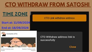 CTO WITHDRAW FROM SATOSHI TO METAMASKTRUST WALLET  CTO PRICE064 🤷‍♂️🤷‍♂️  SATOSHI UPDATE [upl. by Teddman]