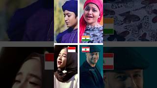 World Top 4 Islamic song  Cover by 🇵🇰🇮🇳🇮🇩🇱🇧  viral fyp Islamic shorts foryou top10 duet [upl. by Hunley]