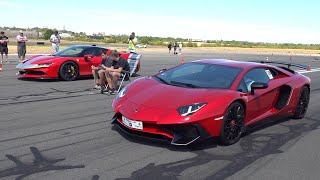 Lamborghini Aventador SV vs Ferrari SF90 Stradale [upl. by Erleena]